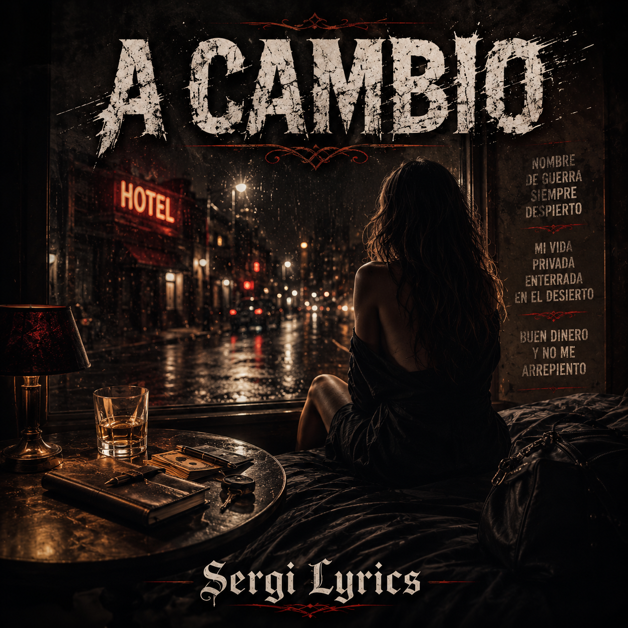 Portada de A cambio de Sergi Lyrics, canción de rock español sobre deseo, dinero, cuerpo, supervivencia y acuerdos sin amor