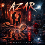Portada de Azar de Sergi Lyrics, canción de rock español sobre una noche lluviosa en un hotel, el destino y un encuentro inesperado