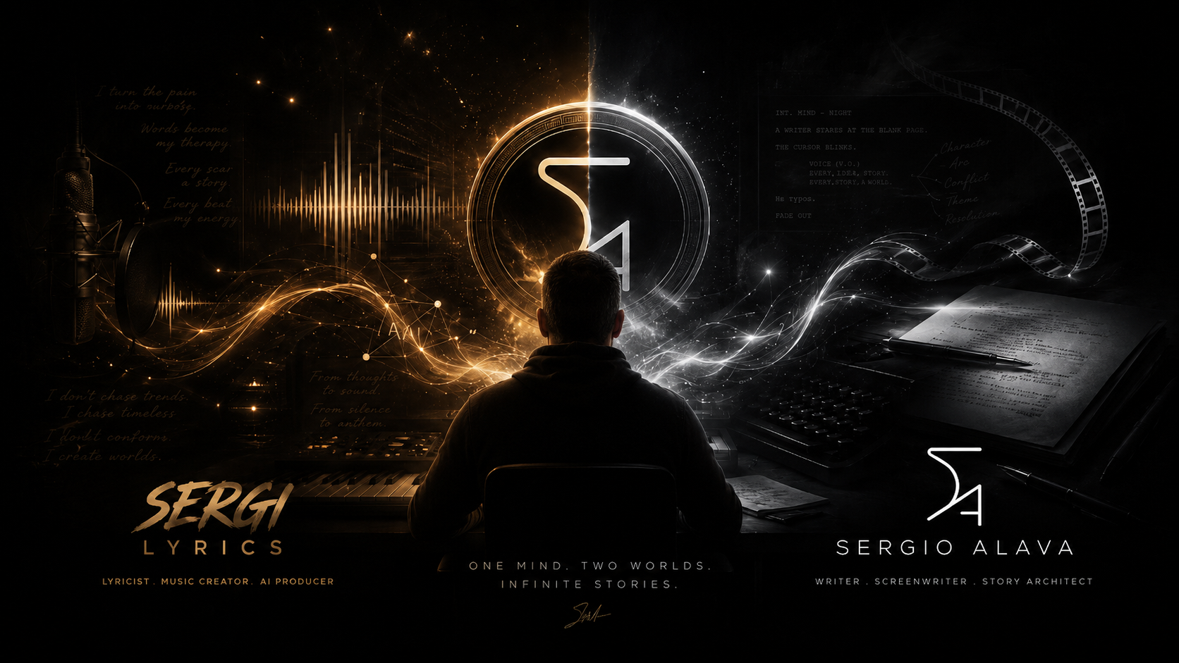 Sergio Álava escritor y guionista, creador de letras, relatos, novelas y pilotos de serie